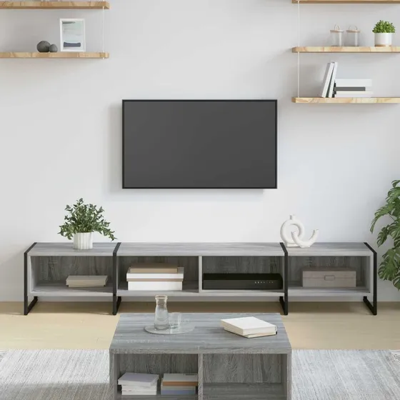vidaXL TV-skab Grå Sonoma 170,5 x 36 x 30,5 cm Konstrueret træ