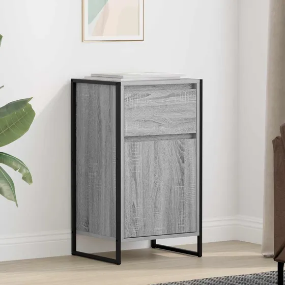 vidaXL Sideboard Grå Sonoma 43 x 36 x 75,5 cm Konstrueret Træ