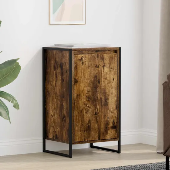 vidaXL Sideboard Røget Eg 43 x 36 x 75,5 cm Konstrueret Træ