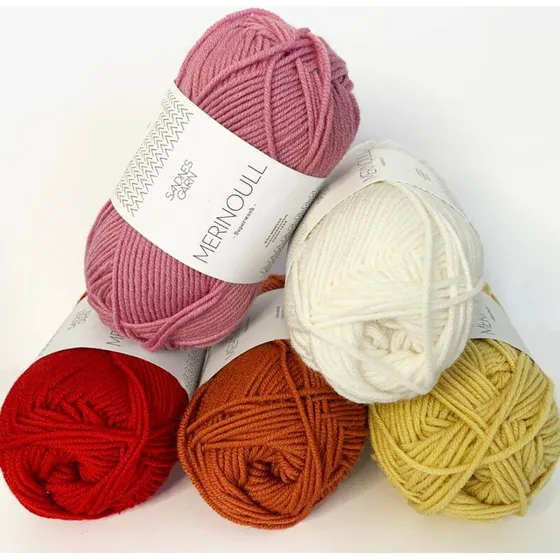 Sandnes Garn Merinould 50 g – Hvid 1002 (100% merinould)