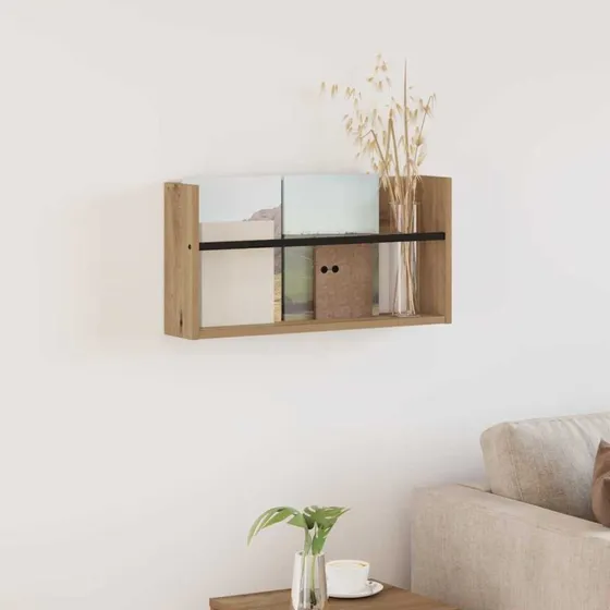 vidaXL Magasin Rack Artisan Egetræ 60 x 12 x 30 cm
