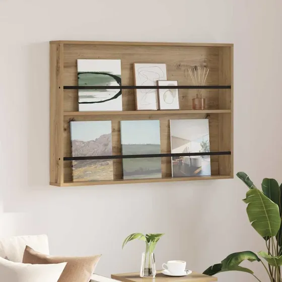 vidaXL Magasin Rack Artisan Egetræ 100 x 12 x 70 cm