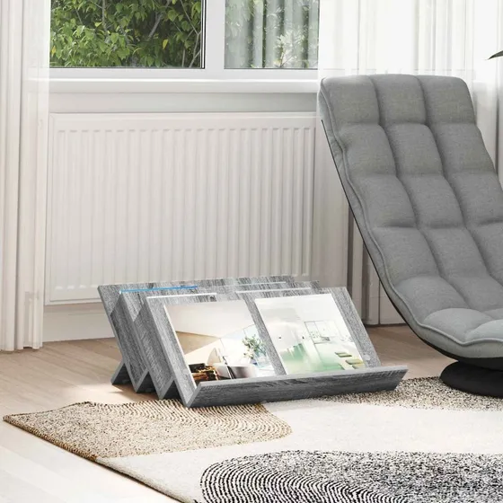 vidaXL Magasin Rack Grå Sonoma 65 x 53 x 28,5 cm Konstrueret Træ