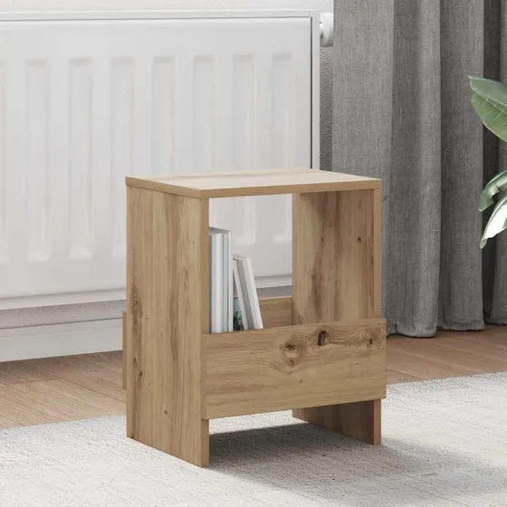 vidaXL Magasin Rack Artisan Egetræ 35x30x45 cm