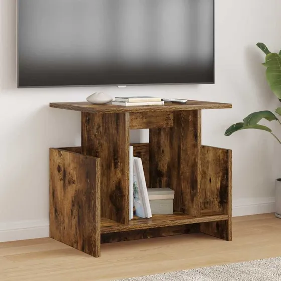 vidaXL TV-bord 2 stk, røget eg, 50 x 35 x 45 cm, konstrueret træ