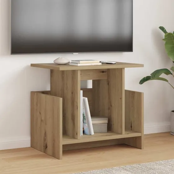 vidaXL Artisan Egetræ TV-bord 50x35x45 cm