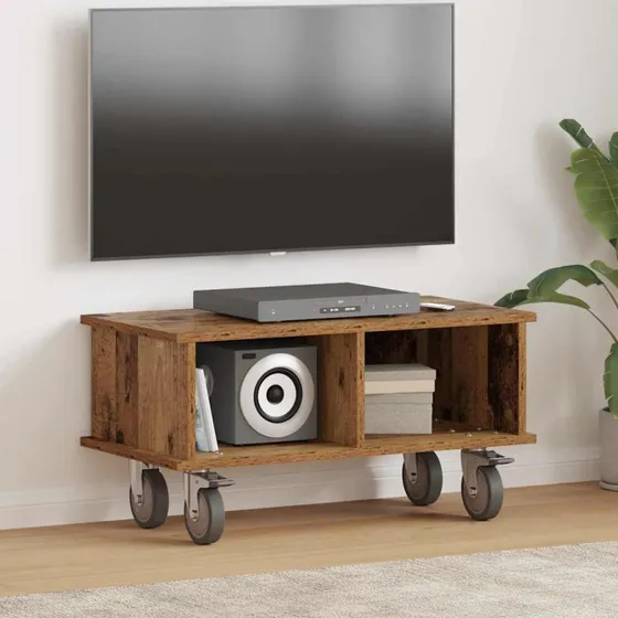 vidaXL TV-bord Gammelt træ 68,5 x 35 x 35 cm