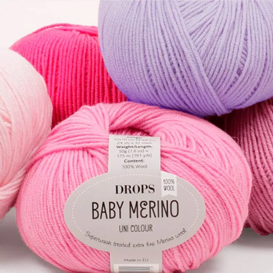 Drops Baby Merino Mix 39 Lilla Orkidé