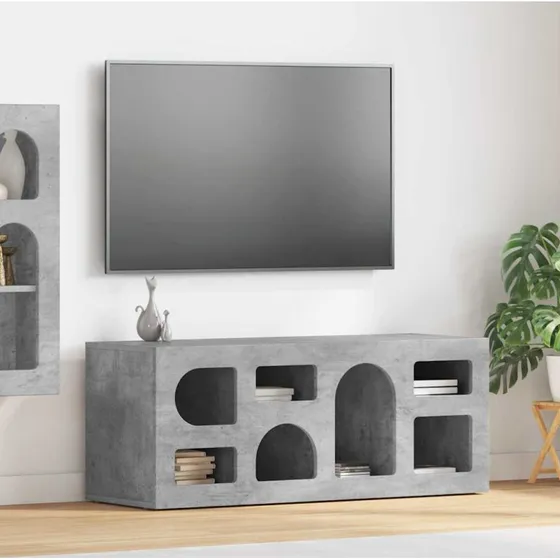 vidaXL TV-skab Beton Grå 100 x 35 x 40 cm Konstrueret Træ