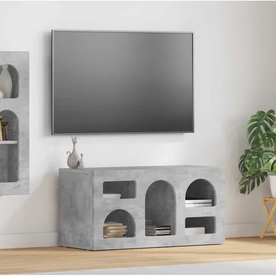 vidaXL TV-skab Beton Grå 80x35x40 cm Konstrueret Træ