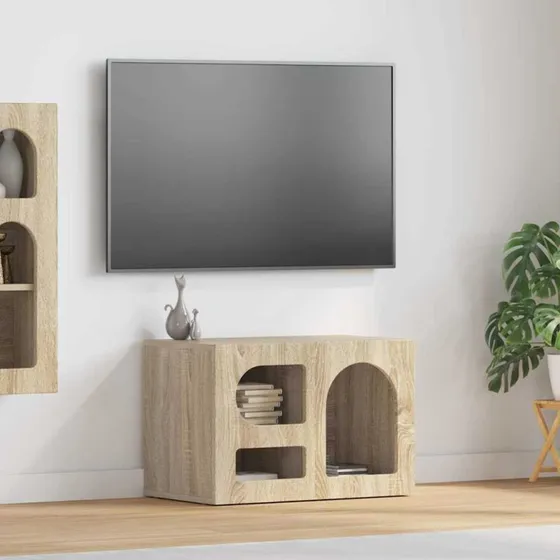 vidaXL TV-skab Sonoma eg 60 x 35 x 40 cm konstrueret træ