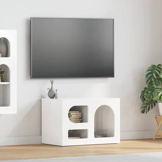 vidaXL TV-skab Høj gloss hvid 60 x 35 x 40 cm Konstrueret træ
