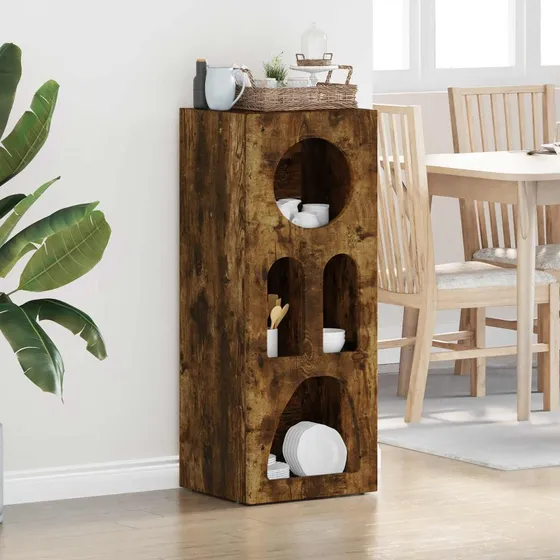 vidaXL Røget Eg Sideboard 40 x 35 x 100,5 cm Konstrueret Træ