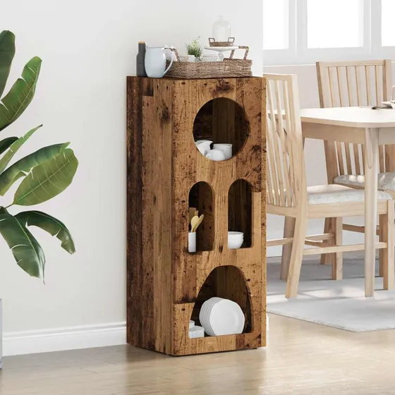 vidaXL Sideboard Gammelt Træ 40 x 35 x 100,5 cm