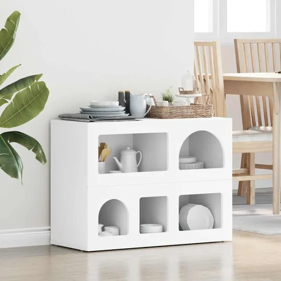 vidaXL Sideboard Hvid 80,5 x 35 x 59 cm Konstrueret Træ