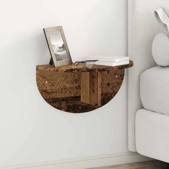 vidaXL Væghylde 2 stk Gammelt Træ 48 x 24 x 24 cm Konstrueret Træ