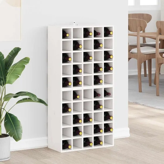 vidaXL Vinfad 2 stk Hvid 56 x 25 x 56 cm Massiv fyrretræ