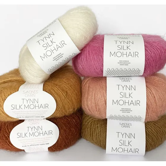 Sandnes Garn Tynn Silk Mohair 25 g — tynd mohair/silke/uld