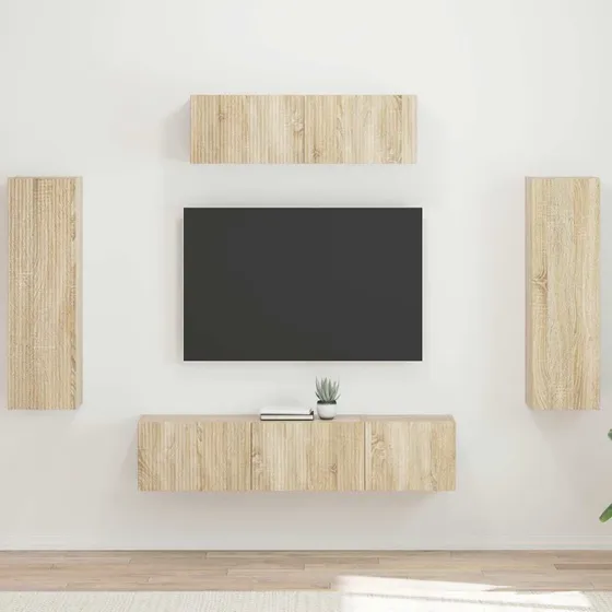 vidaXL TV-skab 5 pcs Sonoma eg