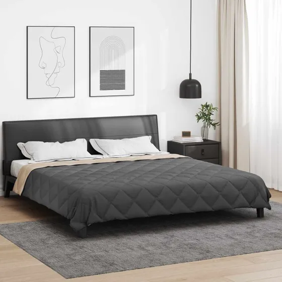 vidaXL Sommerdyne Antracit og Taupe 240 x 260 cm Mikrofiber
