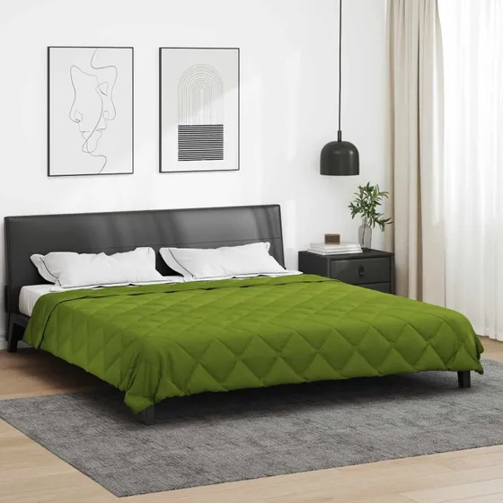 vidaXL Sommerdyne Grøn 220 x 260 cm Mikrofiber