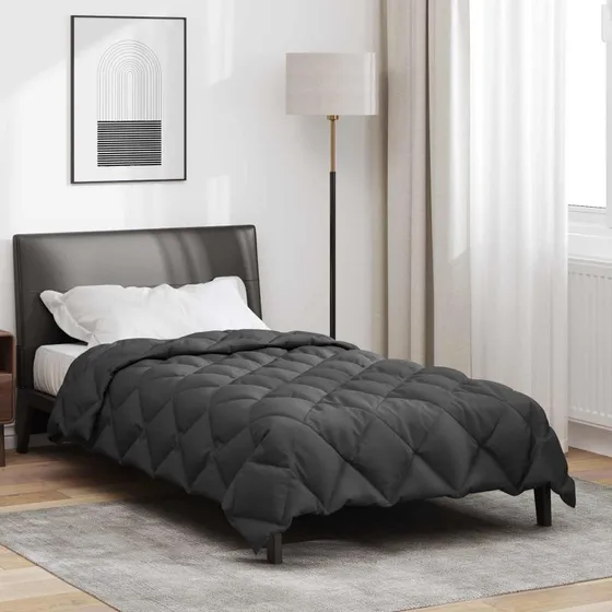 vidaXL Vinterdyne Antracit 135 x 200 cm Mikrofiber