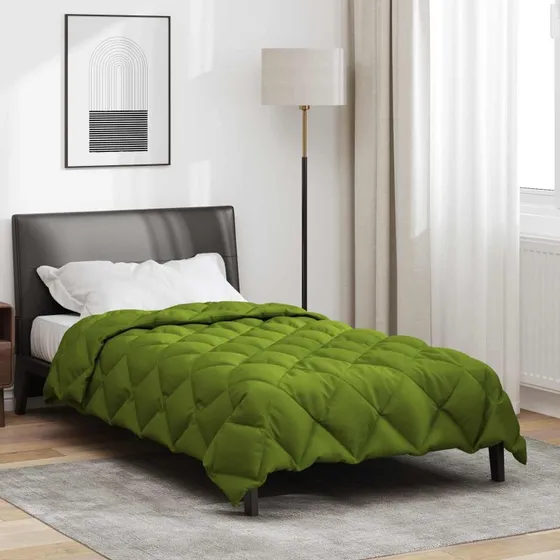 vidaXL Vinterdyne Grøn 140 x 200 cm Mikrofiber