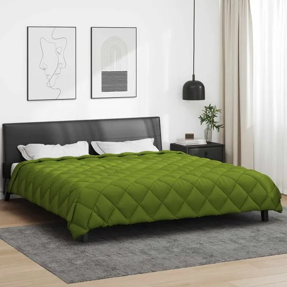 vidaXL Vinterdyne Grøn 240 x 260 cm Mikrofiber