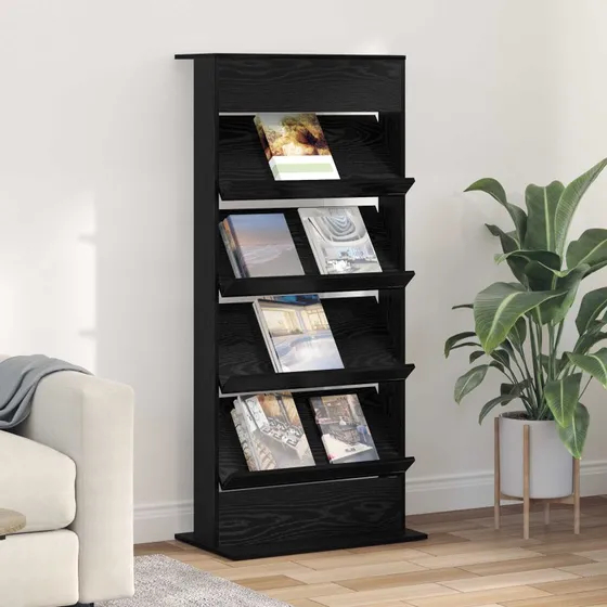 Magasin Rack Med Hylde Konstrueret Træ, Gammelt Træ, 70 x 41 x 156 cm