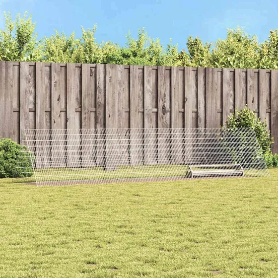 vidaXL Hønsebur Sølv 430 x 100 x 85 cm Galvaniseret Stål