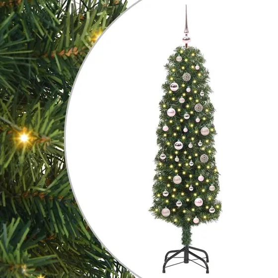 vidaXL Kunstigt Juletræ 150 cm Grønt med LED og Stativ