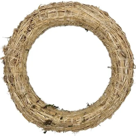 Halmkrans - Natur Ø30 cm (og flere størrelser 25–50 cm)