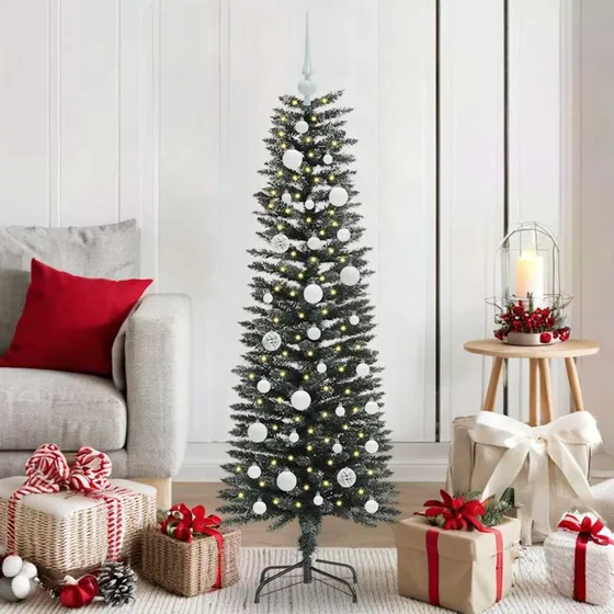 vidaXL Kunstigt juletræ 120 cm Grønt med 150 LED'er