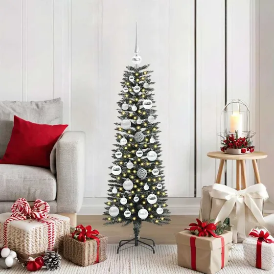 vidaXL Kunstigt juletræ 120 cm Grønt med 150 LED'er