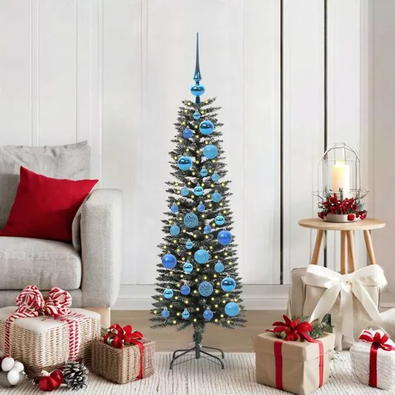 vidaXL Kunstigt juletræ 120 cm Grønt med 150 LED'er