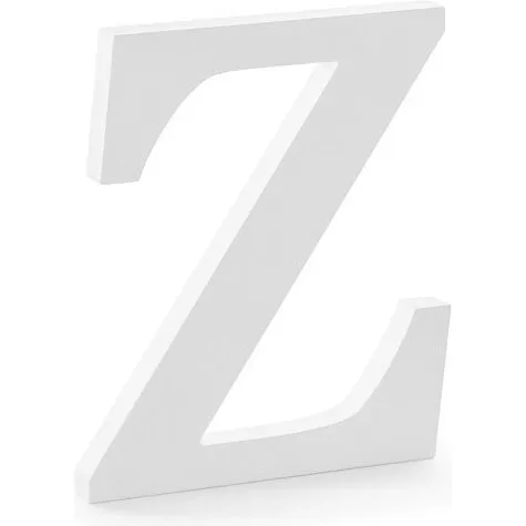 Træbogstav Z Hvid 20 cm