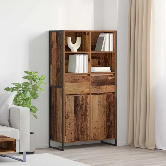 vidaXL Sideboard 2 stk Gammelt Træ 81 x 36 x 150,5 cm Konstrueret Træ