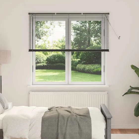 vidaXL Persienner Sølvgrå 150x160 cm PVC