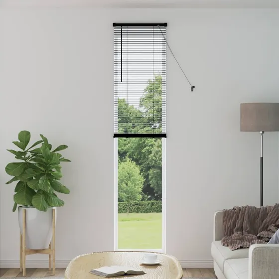 vidaXL Persienner Sort 213 x 50 cm PVC