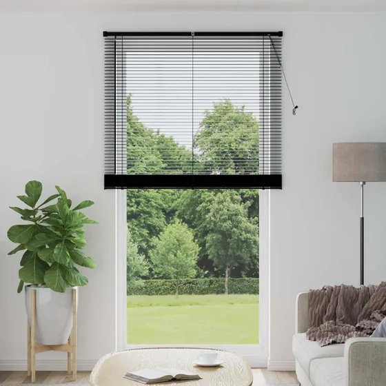 vidaXL Persienner Sort 213 x 120 cm PVC