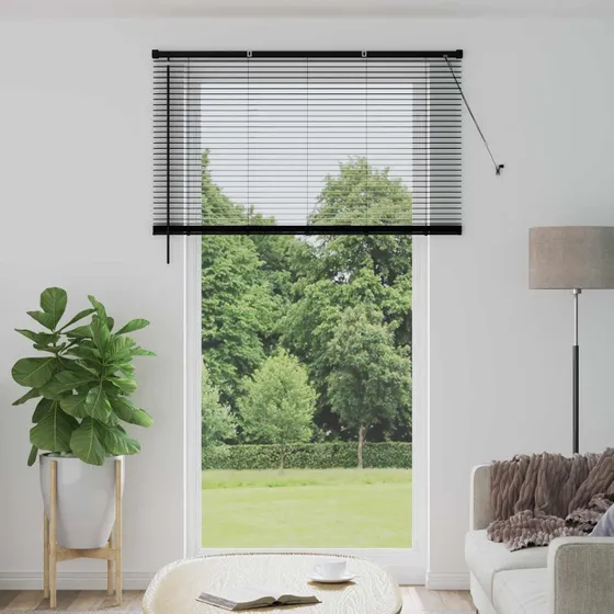 vidaXL Persienner Sort 213 x 140 cm PVC