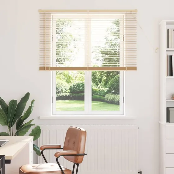 vidaXL Persienner Lys Brun 150 x 110 cm PVC