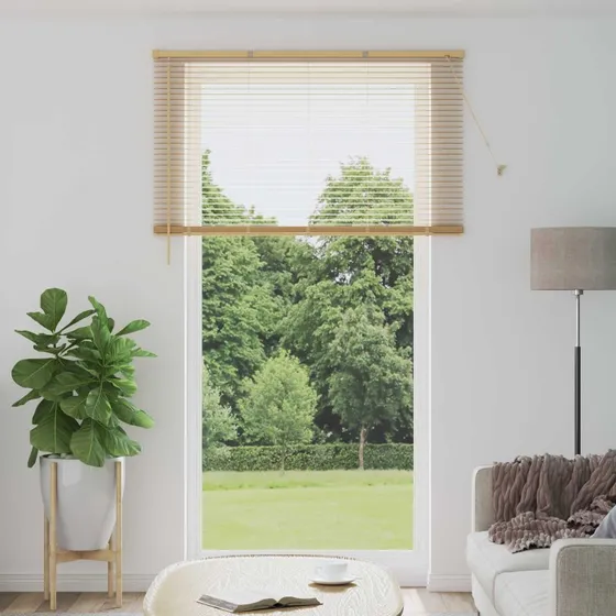 vidaXL Persienner Lys Brun 213 x 140 cm med Mønster