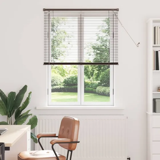 vidaXL Persienner Mørk Brun 150 x 90 cm PVC