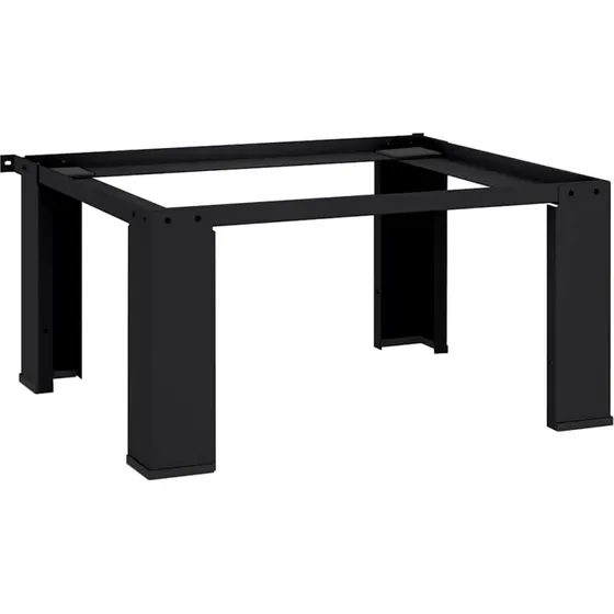 vidaXL Vaskemaskine Pedestal Sort 64 x 55 x 32,5 cm Stål