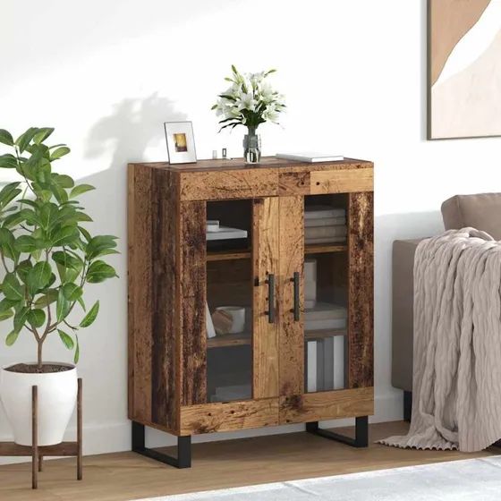 vidaXL Sideboard Gammelt Træ 69,5 x 34 x 90 cm Konstrueret Træ