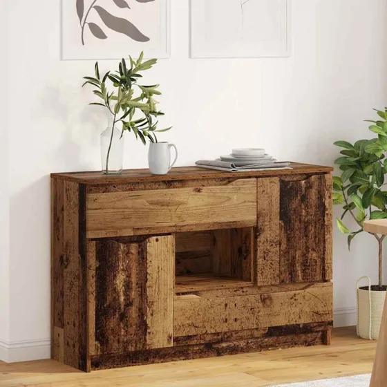 vidaXL Sideboard Gammelt Træ 100 x 30 x 65,6 cm