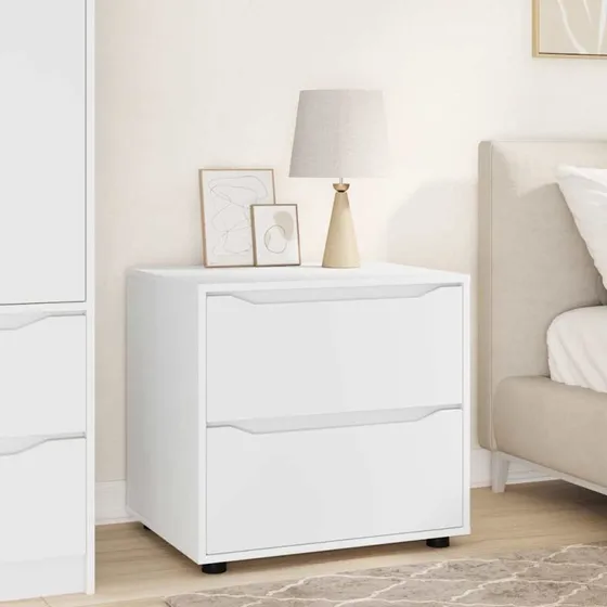 vidaXL Opbevaringsskab Hvid 60x48x57 cm Konstrueret Træ