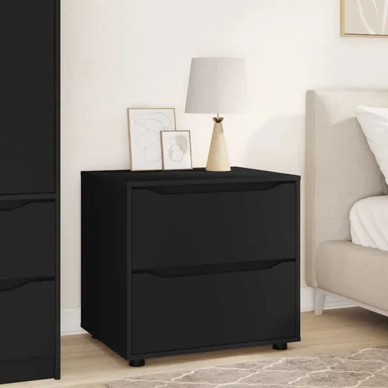 vidaXL Opbevaringsskab Sort 60 x 48 x 57 cm Konstrueret Træ