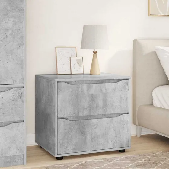 vidaXL Opbevaringsskab Beton Grå 60 x 48 x 57 cm Konstrueret Træ
